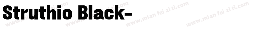 Struthio Black字体转换